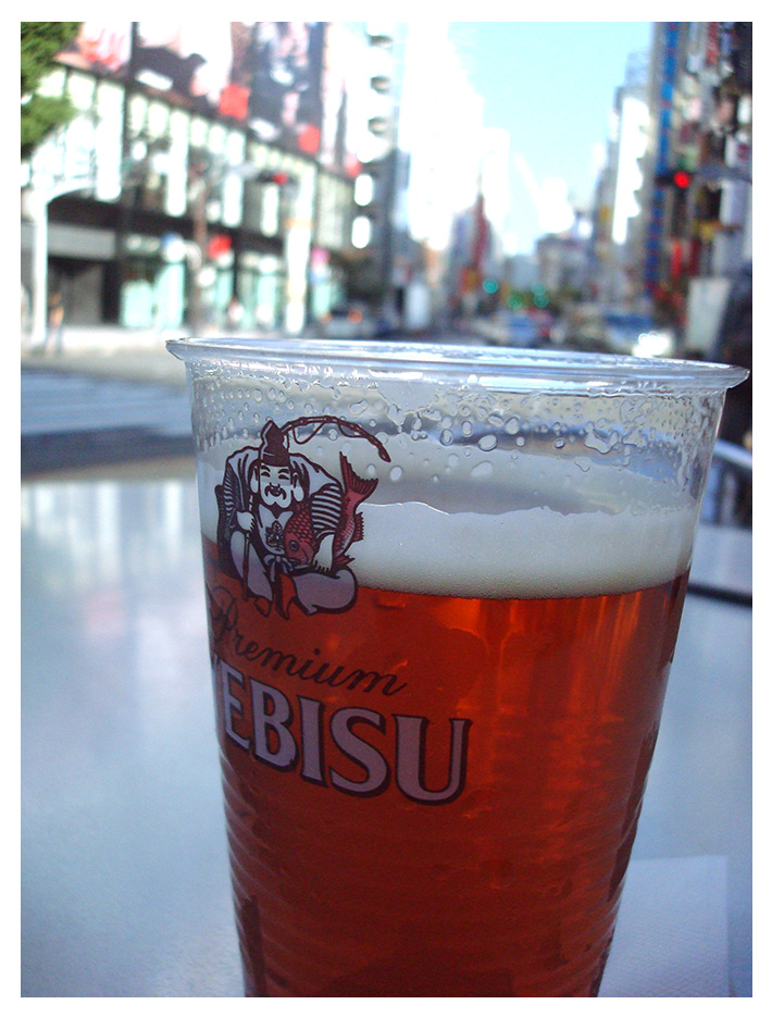 カフェでのビール