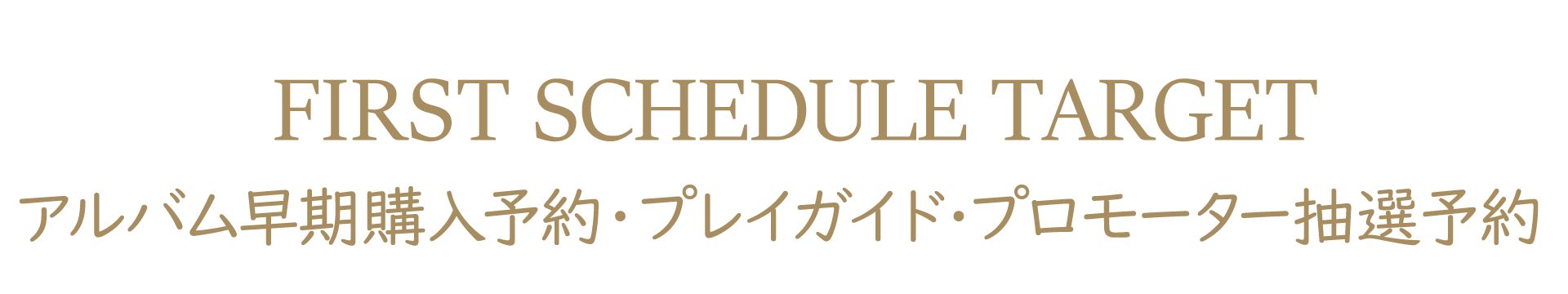 第1期スケジュール対象
