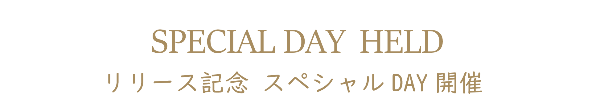 スペシャルDAY