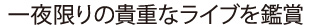 一夜限りの貴重なライブを鑑賞