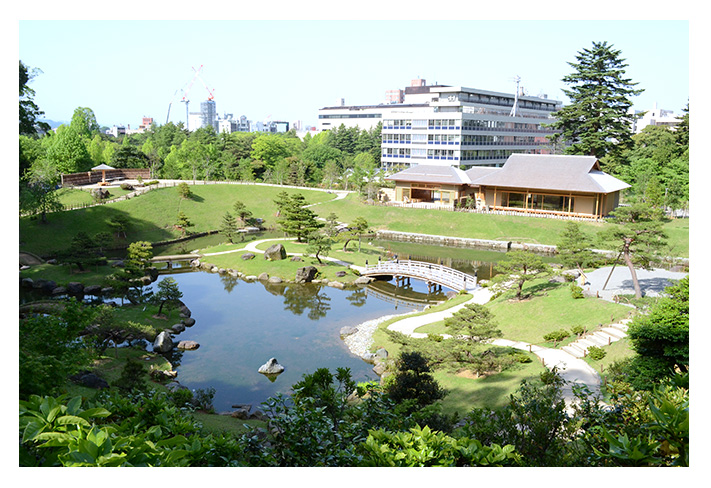 玉泉院丸の庭園