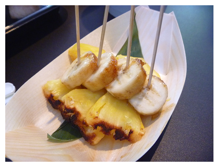 焼きバナナ・焼きパイナップル