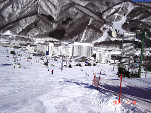 苗場スキー場から見た風景