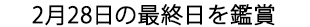 2月28日の最終日を鑑賞