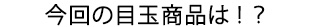 今回の目玉商品