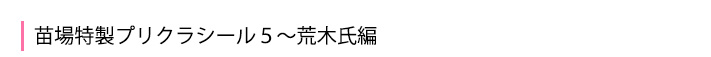 苗場特製プリクラシール5〜荒木氏編〜