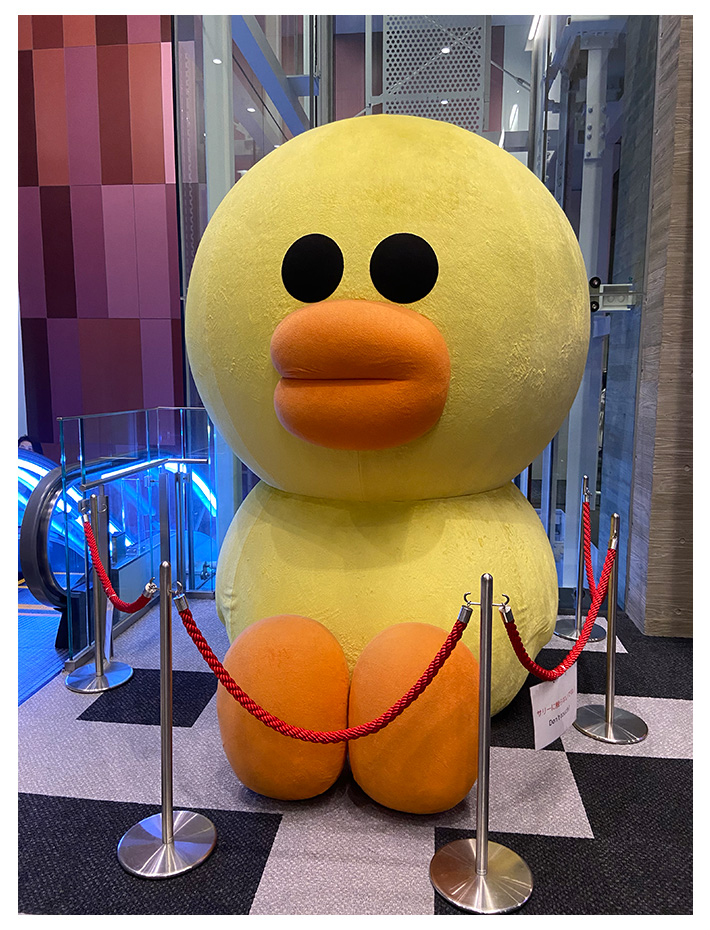 ロビーにあるキャラクター