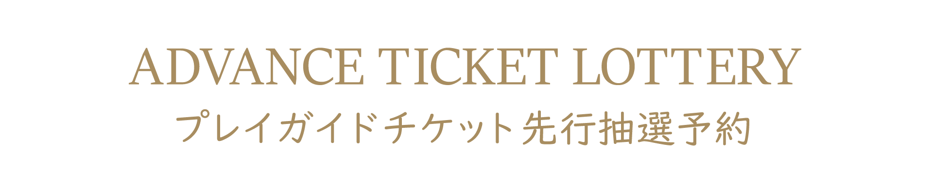 プレイガイド チケット先行抽選予約